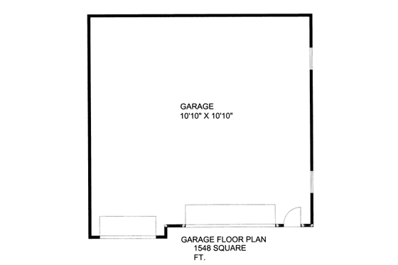 Floor Plan - Main Floor for Traditional House Plan #117-718, 0 bath