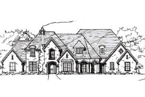 European Exterior - Front Elevation Plan #141-218