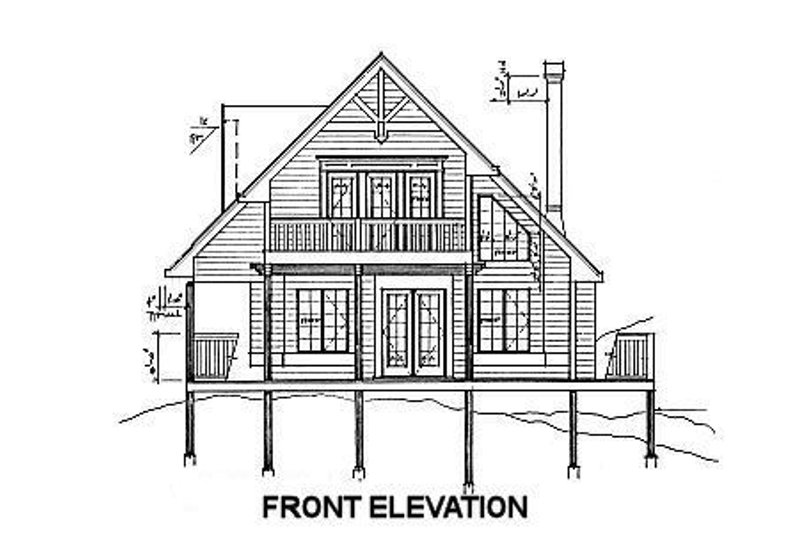 Home Plan - Photo 18 for Cabin House Plan #118-102 - 2 bed, 2 bath