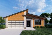 Contemporary Style House Plan - 3 Beds 2 Baths 1489 Sq/Ft Plan #112-241 