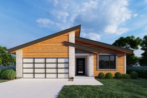 Contemporary Exterior - Front Elevation Plan #112-241