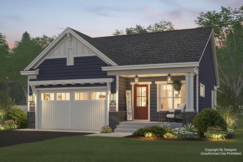 Home Plan - Craftsman Exterior - Front Elevation Plan #51-1330