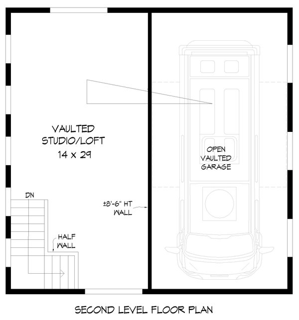 House Blueprint - Contemporary Floor Plan - Upper Floor Plan #932-761