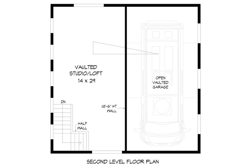 House Design - Floor Plan - Upper Floor for Contemporary House Plan #932-761, 0 bath