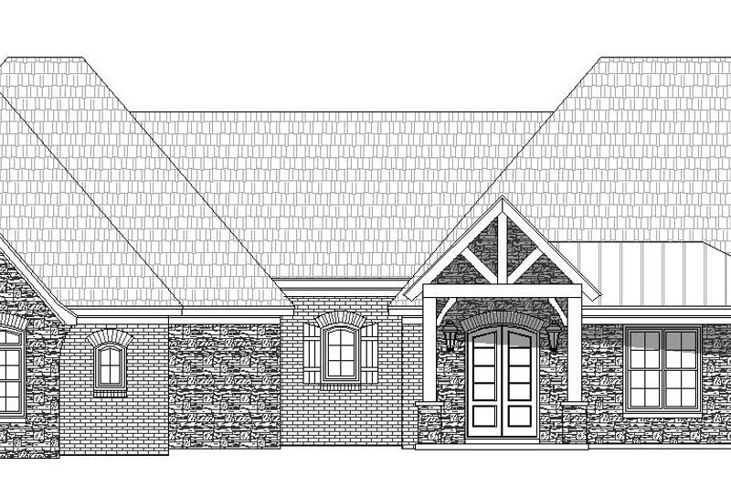 Dream House Plan - Exterior - Front Elevation 3 for Country House Plan #932-147 - 4 bed, 3.5 bath
