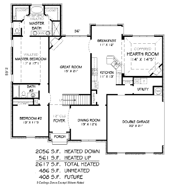 European Floor Plan - Main Floor Plan #424-9