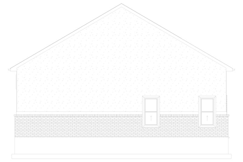 Architectural House Design - Exterior - Rear Elevation 1 for Traditional House Plan #1060-126, 1 bath