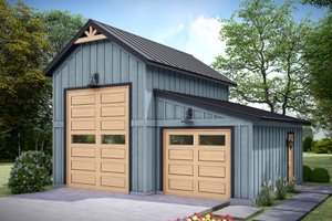 Barndominium Exterior - Front Elevation Plan #932-1154