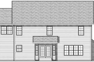 Exterior - Rear Elevation for Traditional House Plan #70-733 - 4 bed, 3.5 bath