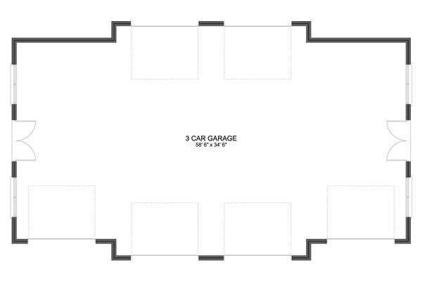 House Blueprint - Floor Plan - Main Floor for Mediterranean House Plan #1060-499, 0 bath