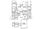 European Style House Plan - 4 Beds 4.5 Baths 4237 Sq/Ft Plan #411-846 