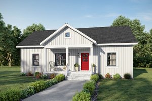 Farmhouse Exterior - Front Elevation Plan #44-224