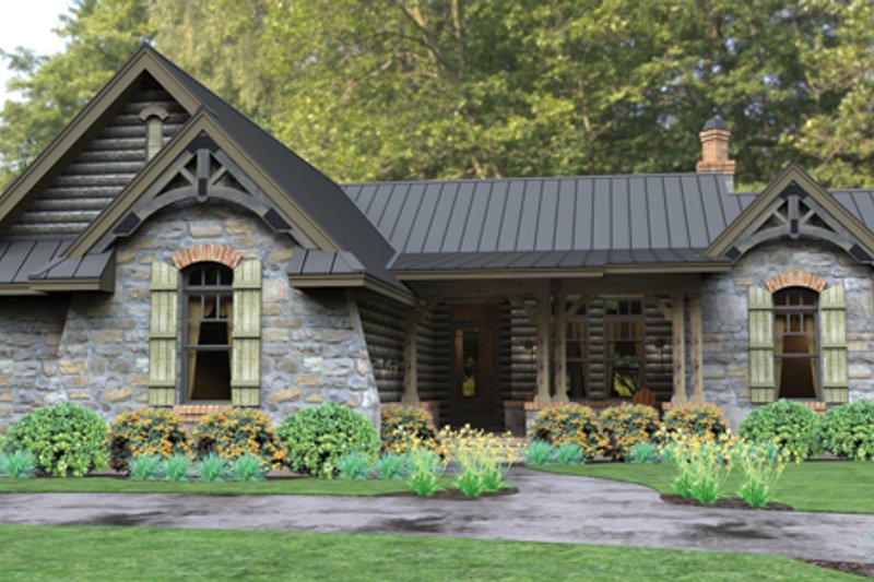 Home Plan - Exterior - Front Elevation 6 for Bungalow House Plan #120-245 - 3 bed, 2.5 bath