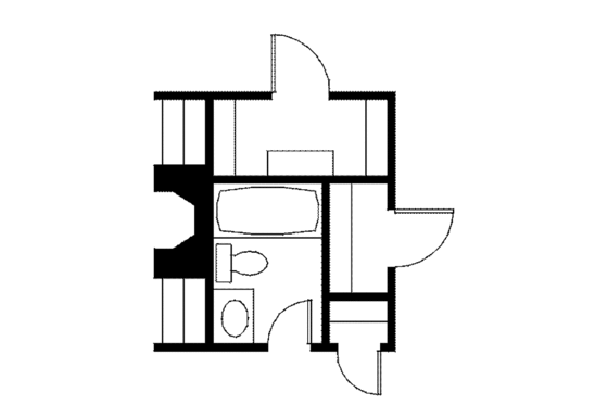 Floor Plan - Other Floor for Ranch House Plan #56-655 - 4 bed, 2.5 bath