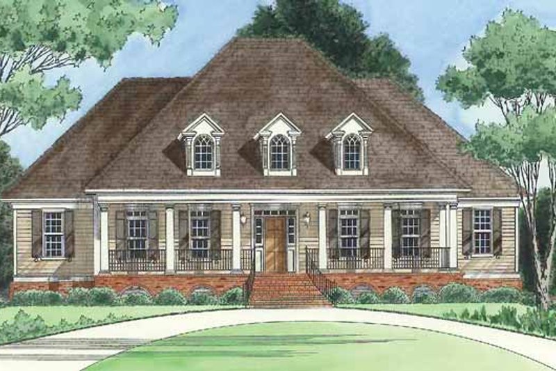 Home Plan - Traditional Exterior - Front Elevation Plan #1054-9