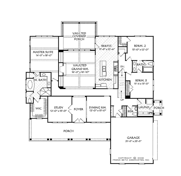 House Plan Design - Colonial Floor Plan - Main Floor Plan #927-528