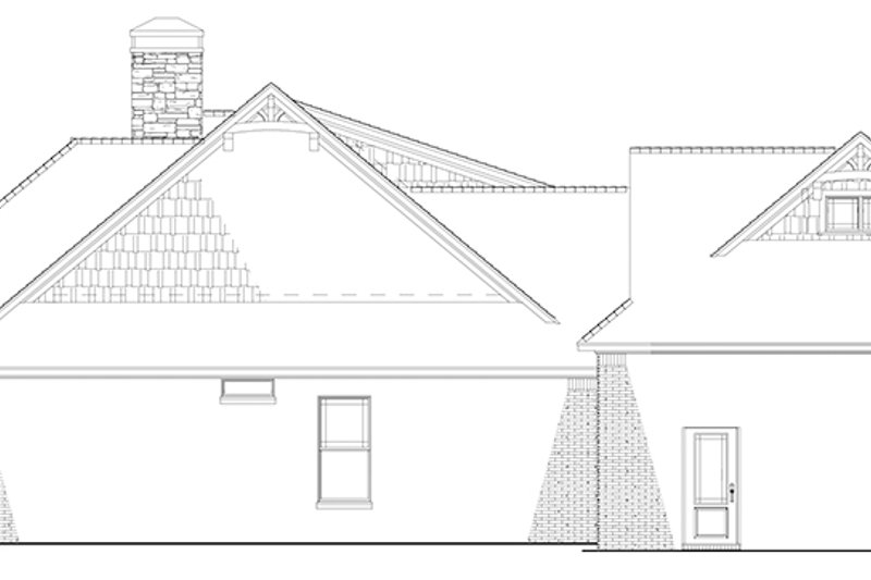 Architectural House Design - Exterior - Other Elevation 1 for European House Plan #17-3403 - 3 bed, 2.5 bath