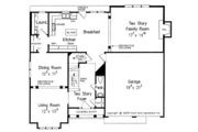 Colonial Style House Plan - 4 Beds 2.5 Baths 2344 Sq/Ft Plan #927-919 Floor 