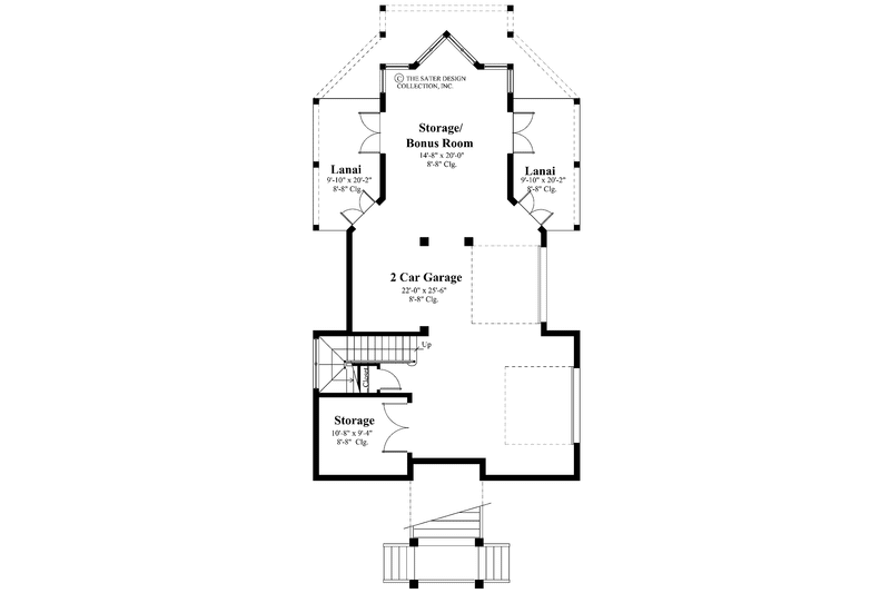 Dream House Plan - Floor Plan - Lower Floor for Mediterranean House Plan #930-149 - 2 bed, 2.5 bath