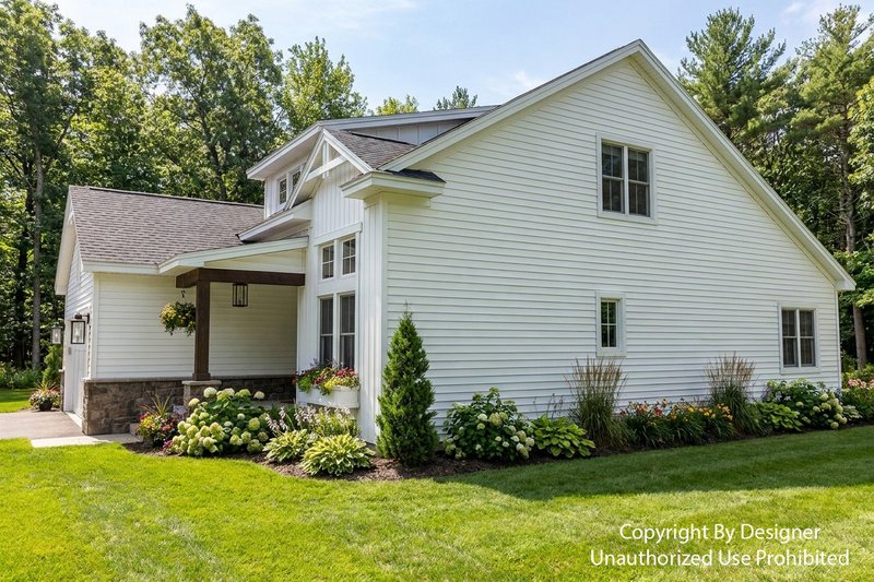 Architectural House Design - Exterior - Front Elevation 4 for Farmhouse House Plan #51-1536 - 3 bed, 2.5 bath