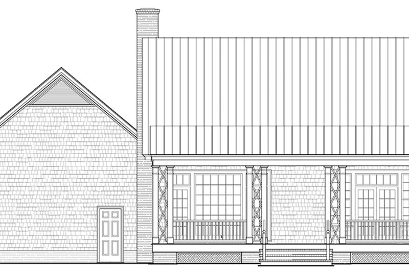 Dream House Plan - Exterior - Rear Elevation for Country House Plan #137-372 - 4 bed, 4 bath