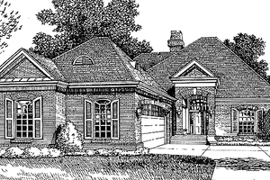 Dream House Plan - European Exterior - Front Elevation Plan #985-8