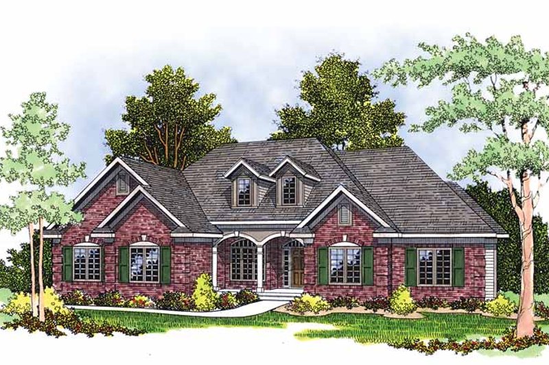 Home Plan - Mediterranean Exterior - Front Elevation Plan #70-1336