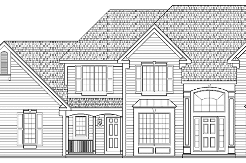 Architectural House Design - Traditional Exterior - Front Elevation Plan #328-323