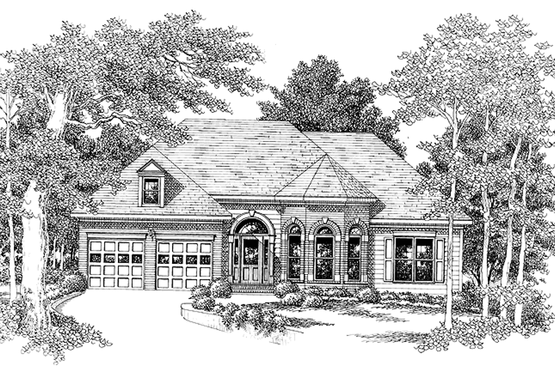 Home Plan - Exterior - Front Elevation 3 for European House Plan #927-378 - 3 bed, 2 bath