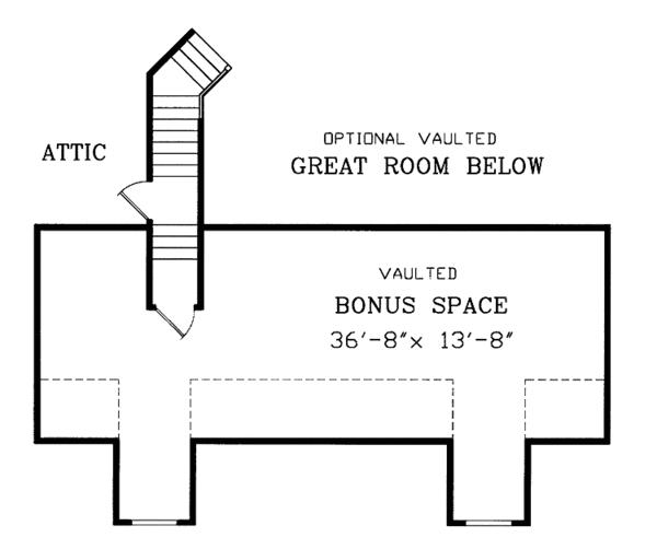 House Design - Country Floor Plan - Upper Floor Plan #314-230