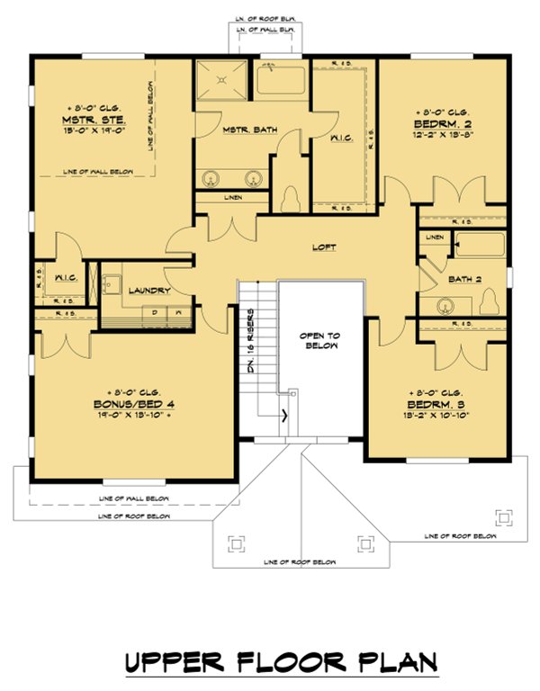 House Design - Craftsman Floor Plan - Upper Floor Plan #1066-152