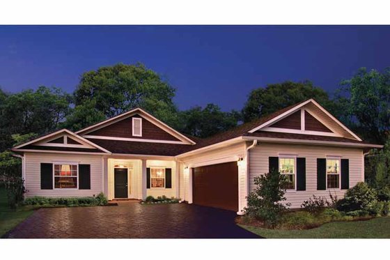 Exterior - Front Elevation 3 for Country House Plan #930-362 - 3 bed, 2 bath