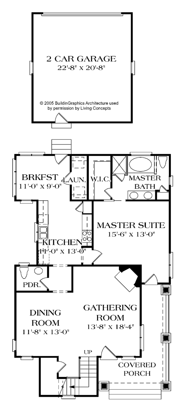 Home Plan - Craftsman Floor Plan - Main Floor Plan #453-319