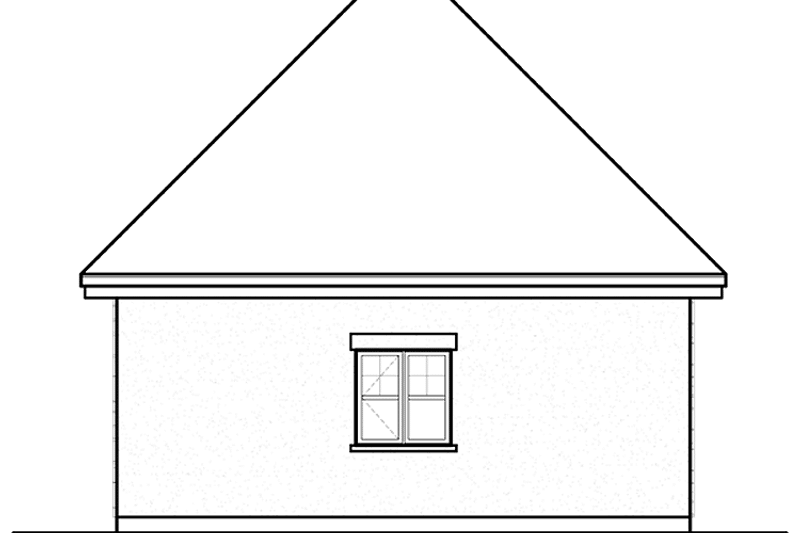 Home Plan - Exterior - Rear Elevation for European House Plan #23-2468, 0 bath