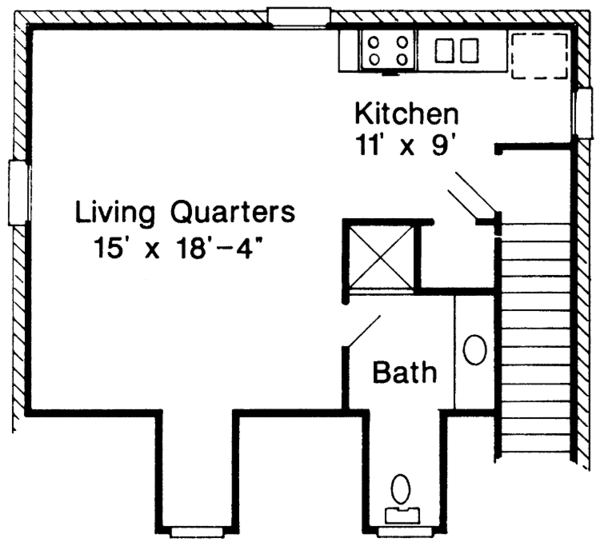 Home Plan - Country Floor Plan - Upper Floor Plan #410-3572