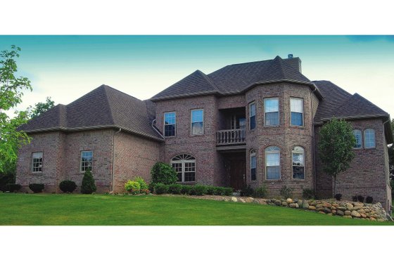 Exterior - Front Elevation 6 for European House Plan #20-2043 - 4 bed, 3.5 bath