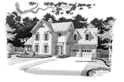 Colonial Style House Plan - 3 Beds 2.5 Baths 2333 Sq/Ft Plan #56-665 