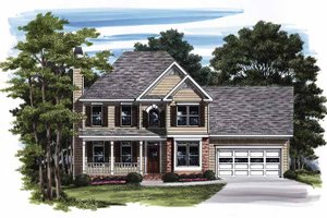 Country Exterior - Front Elevation Plan #927-782