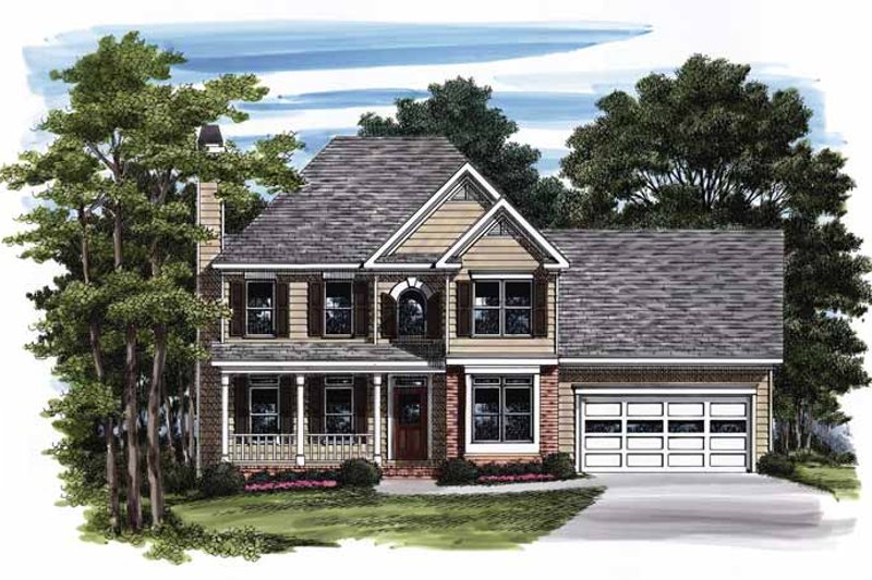 Architectural House Design - Country Exterior - Front Elevation Plan #927-782