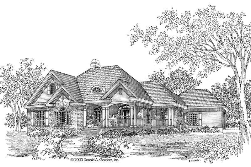 House Plan Design - Ranch Exterior - Front Elevation Plan #929-576