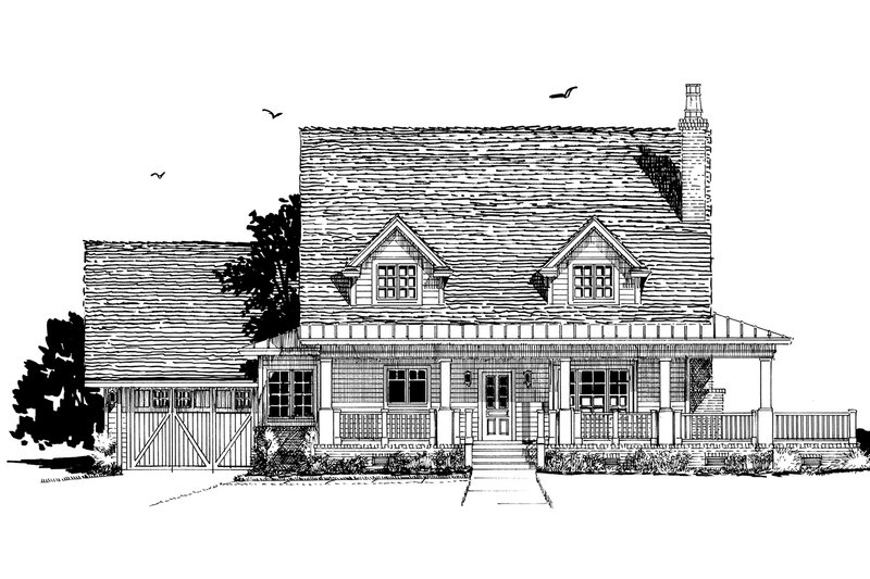 Home Plan - Exterior - Front Elevation 3 for Country House Plan #942-50 - 3 bed, 3.5 bath