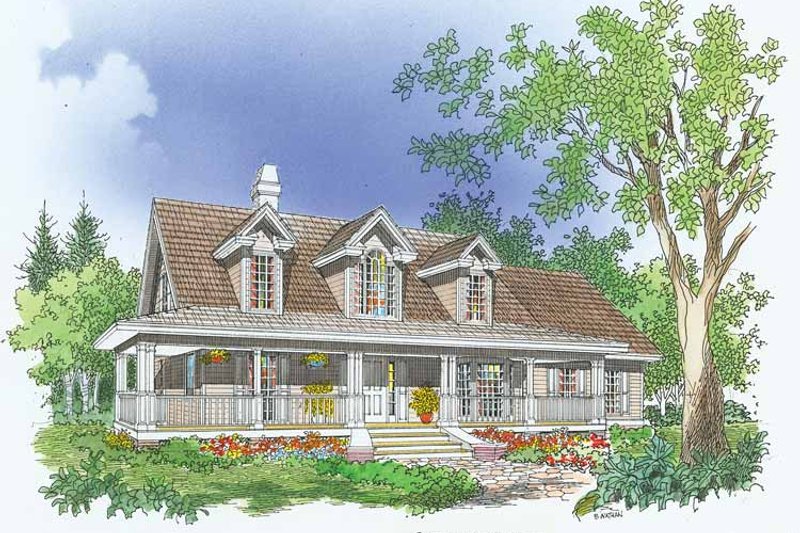 Home Plan - Country Exterior - Front Elevation Plan #929-480