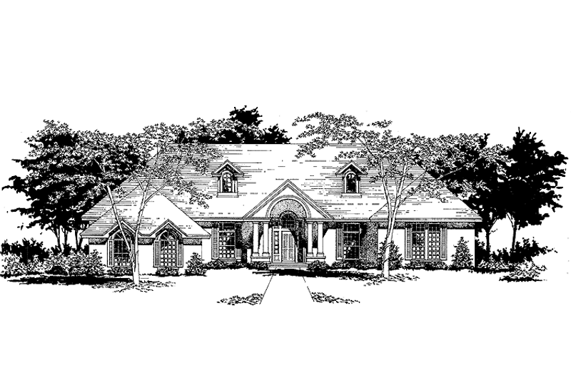 Home Plan - Ranch Exterior - Front Elevation Plan #472-208