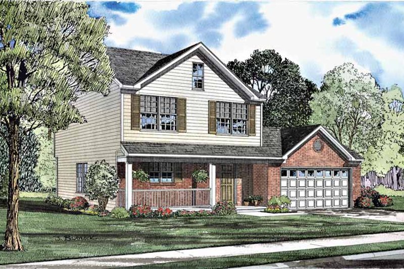 Dream House Plan - Country Exterior - Front Elevation Plan #17-3013