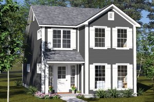 Architectural House Design - Exterior - Front Elevation for Cottage House Plan #513-2457 - 3 bed, 2.5 bath