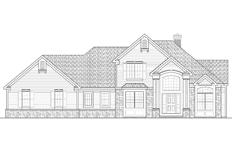 Dream House Plan - Exterior - Front Elevation 3 for Traditional House Plan #328-318 - 3 bed, 2.5 bath