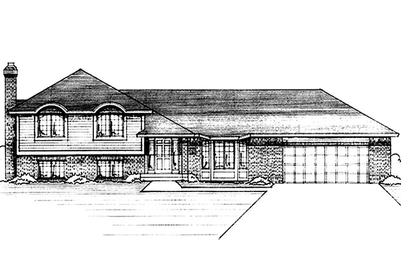 Home Plan - Exterior - Front Elevation 3 for European House Plan #51-797 - 3 bed, 1 bath