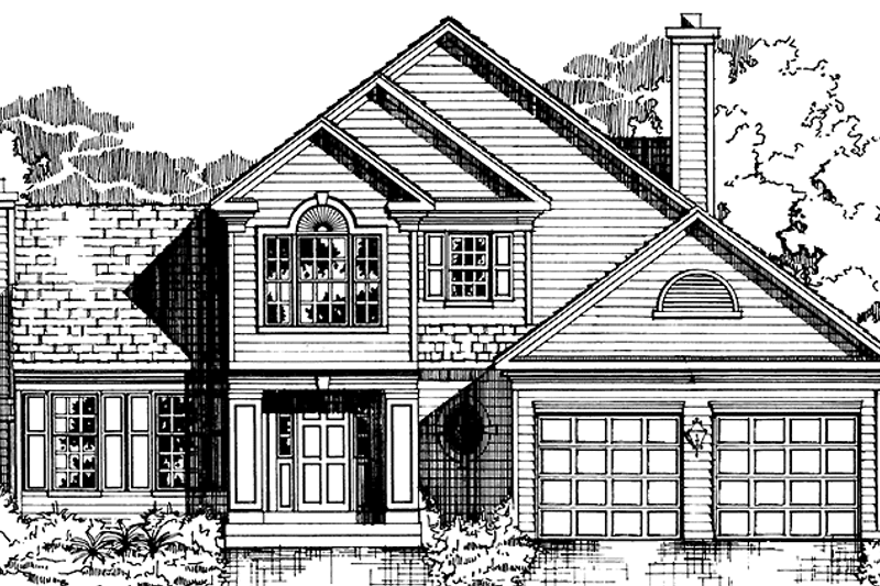 Home Plan - Traditional Exterior - Front Elevation Plan #953-92