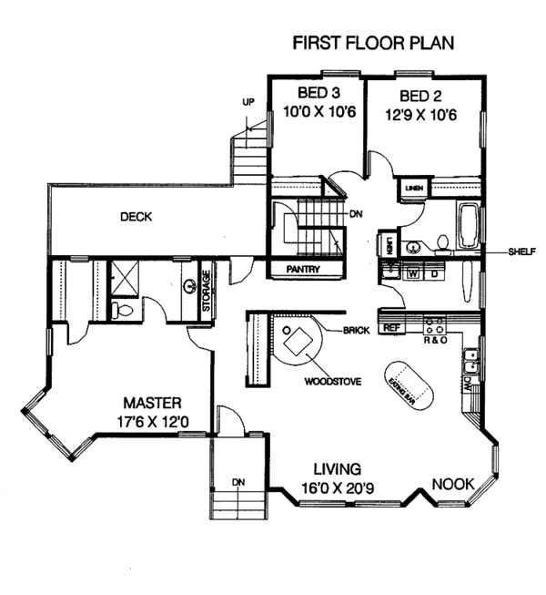 Home Plan - Country Floor Plan - Main Floor Plan #60-663