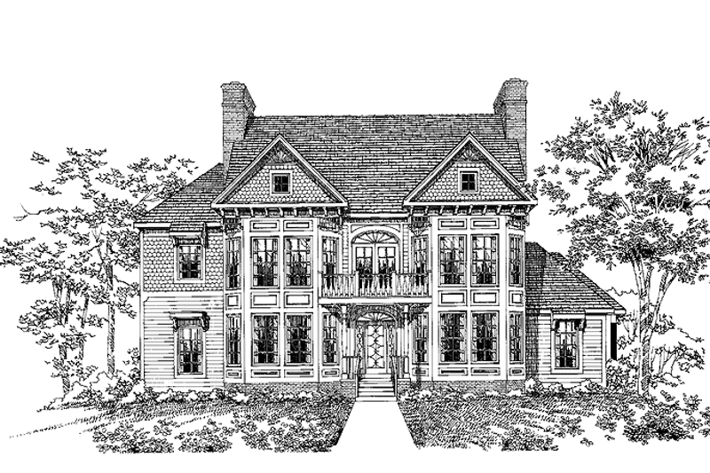 Victorian Style House Plan - 5 Beds 3.5 Baths 3879 Sq/Ft Plan #72-891 ...